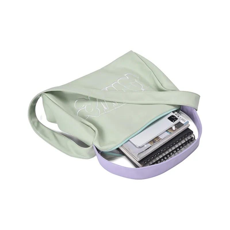 LOVVVVE PU Fitness Yoga Bag, Shoulder Bag Regular Women's Green-6