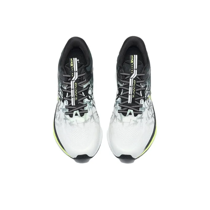 China Post x XTEP Cushioning Low Top Running Shoes Men's White Black Green-4