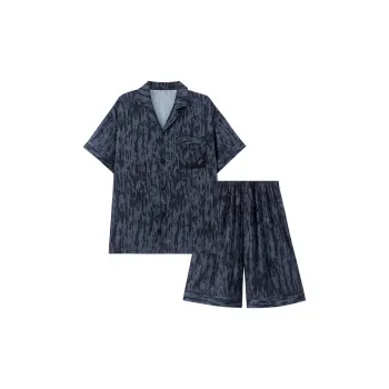 CAIHENGTONG Pajama Set Men's Blue