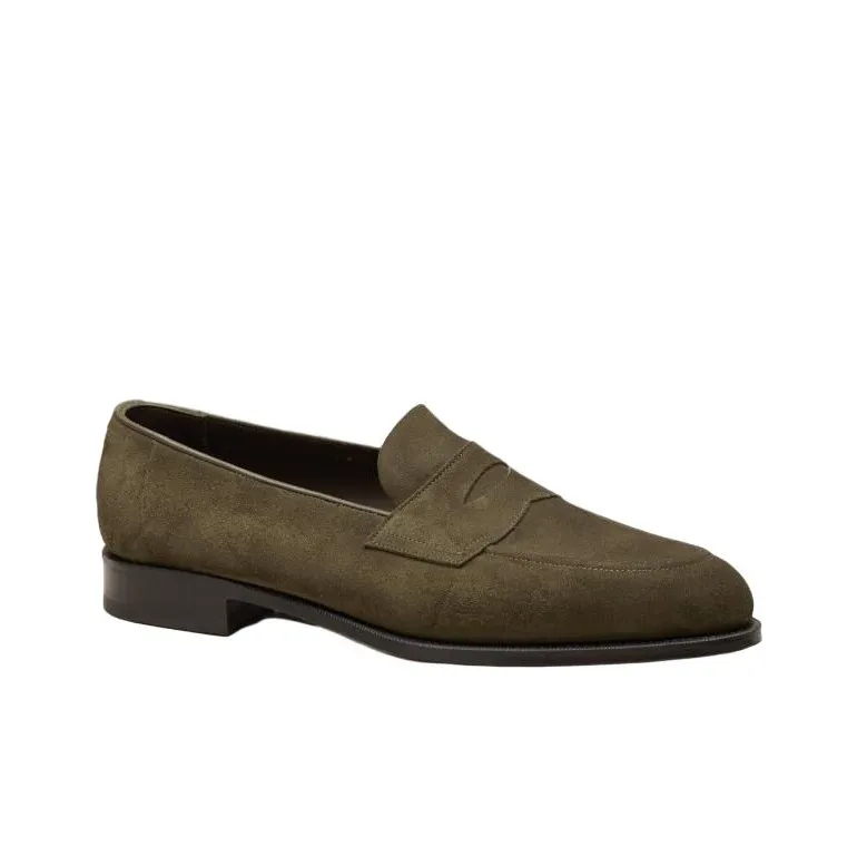 Edward Green Piccadilly Loafers Men's Army Green-3
