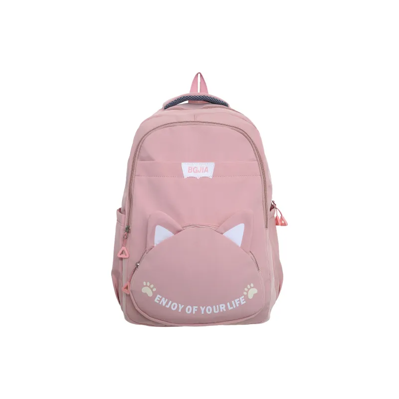 GEERDUN Nylon Backpack Unisex Black/Red/Blue/Pink/Brown-4