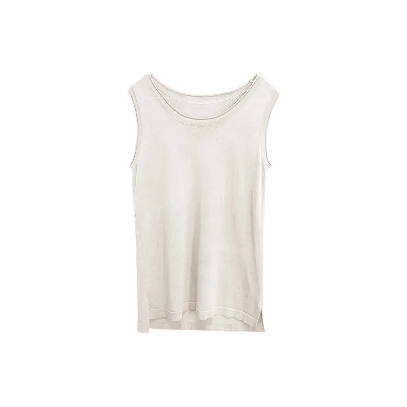 Flowers In Water Tank Top Women's Apricot-0