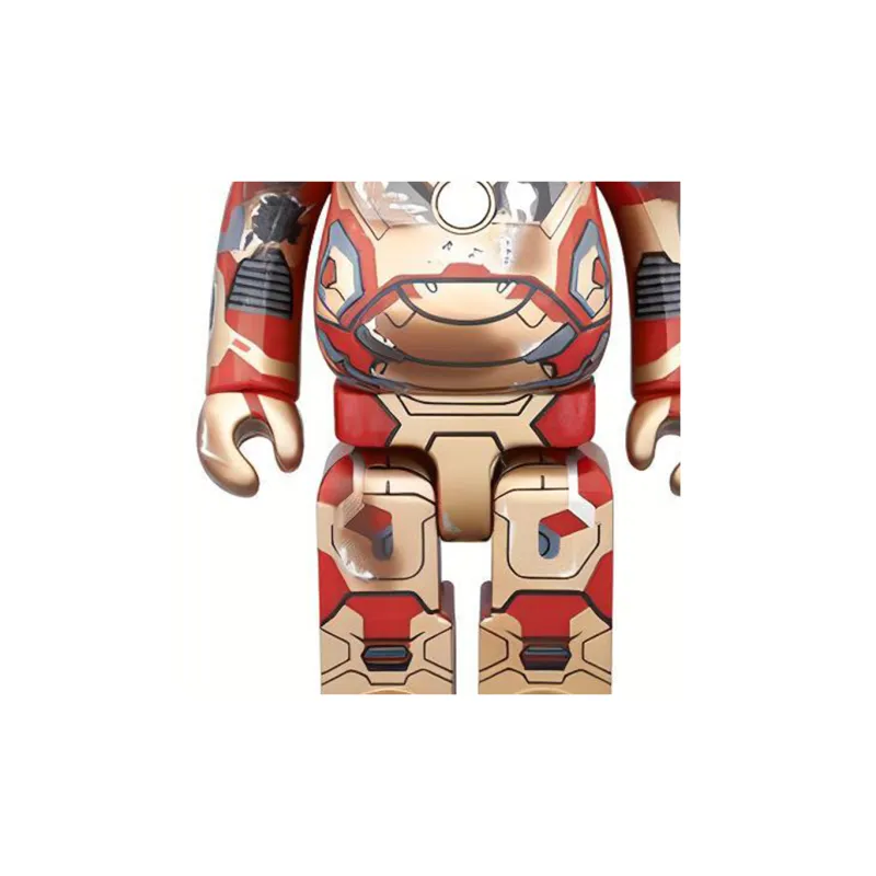 Bearbrick Iron Man Mark Xlii Damaged Ver. Gold-2