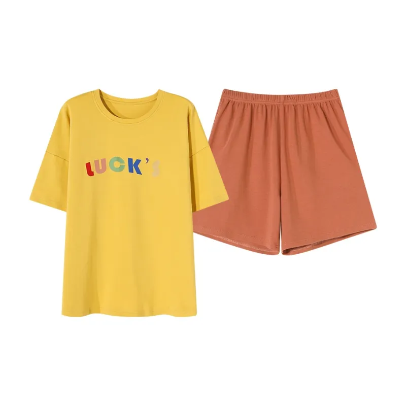FOREVER 21 Pajama Set Women's Yellow-0