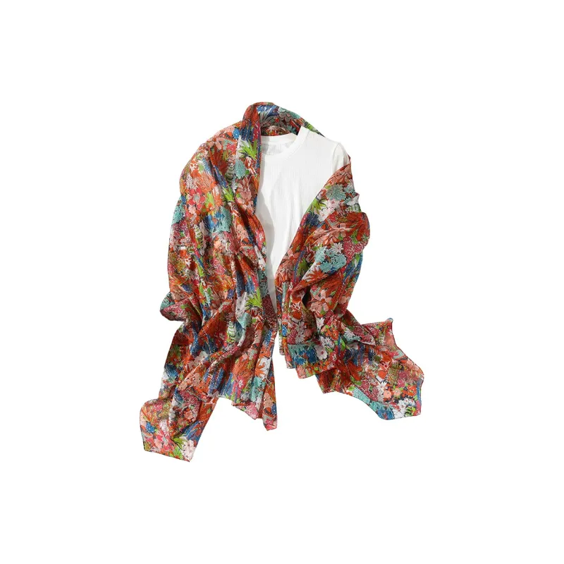 Hang Silk Road 100% Mulberry Silk Silk Scarves Women's-15