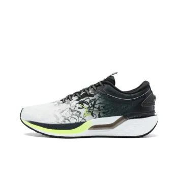 China Post x XTEP Cushioning Low Top Running Shoes Men's White Black Green
