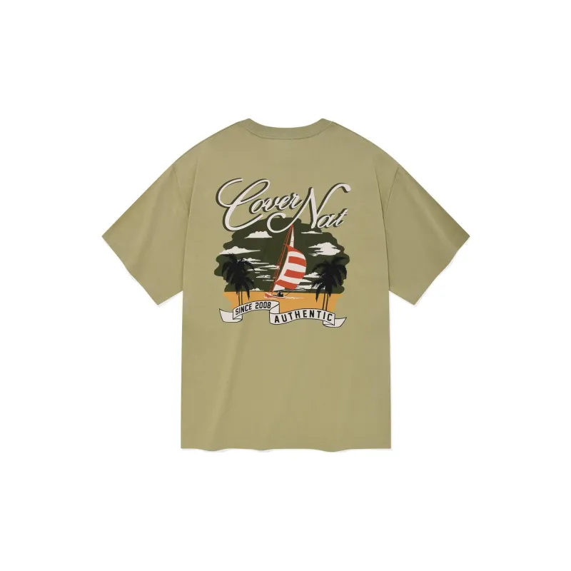 COVERNAT T Shirts Unisex Khaki-1