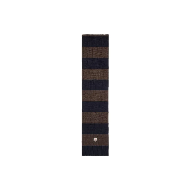 Moncler Knit Scarves Men's Brown-0