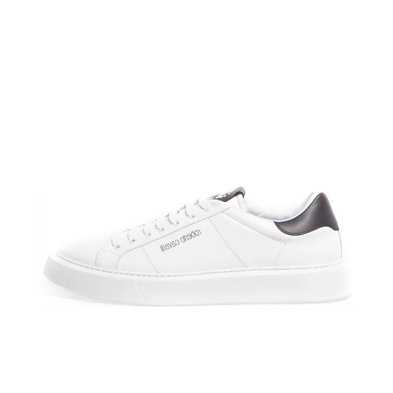 Roberto Cavalli Low-Top Skateboard Shoes Men's White-0