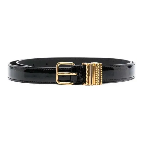 SAINT LAURENT Slim Patent Leather Belt