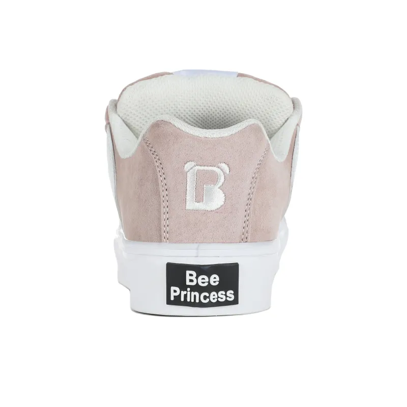 Princess Bee Anti Slip Wear Resistant Low Top Skateboard Shoes Women's Peach Pink-4