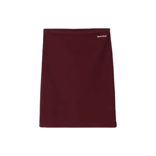 MIU MIU Casual Long Skirts Women's Fuchsia