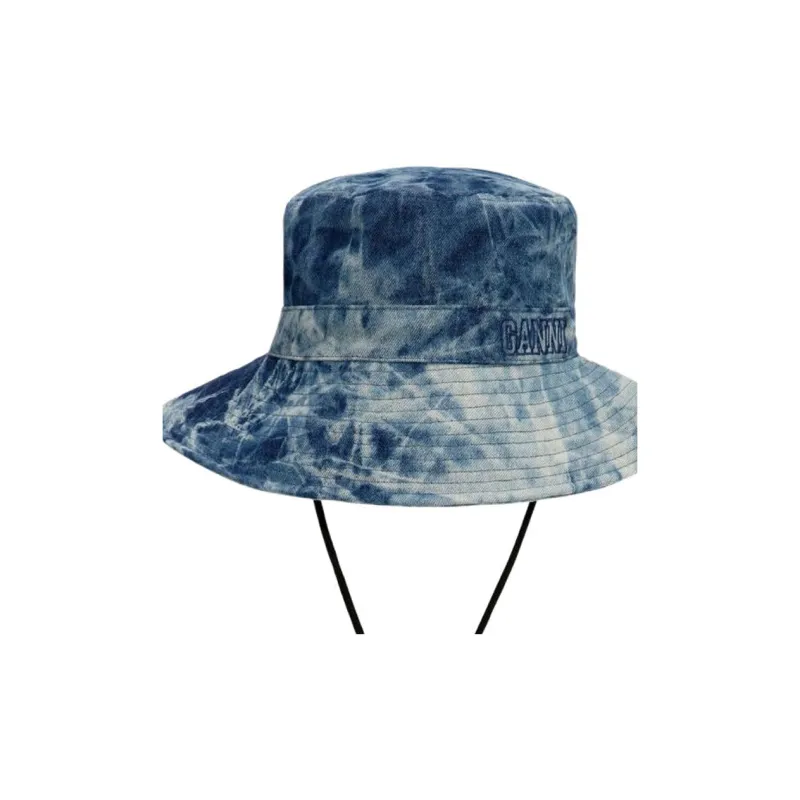 GANNI Washed Denim Bucket Hat-2