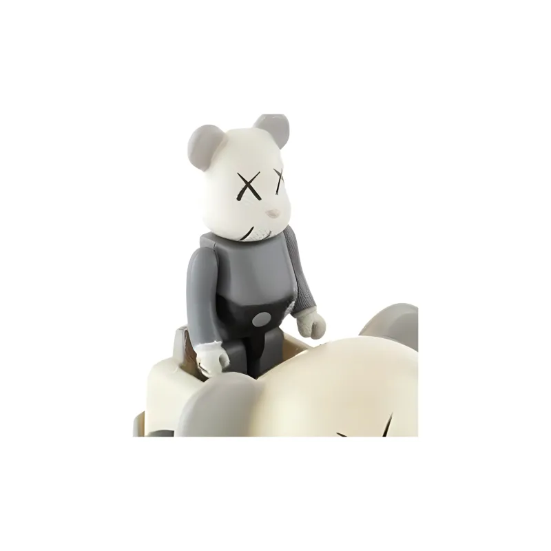 KAWS X Bearbrick X Takara Tomy Choro-Q Figure & Car Set Brown-1