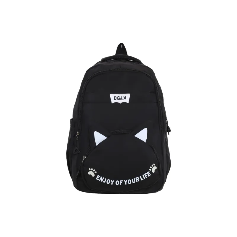 GEERDUN Nylon Backpack Unisex Black/Red/Blue/Pink/Brown-0