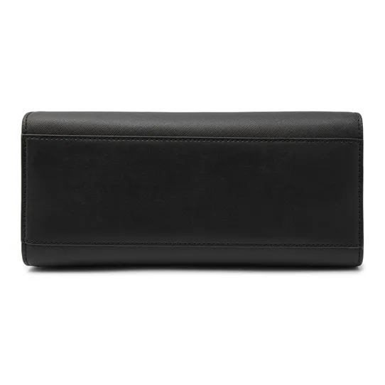 MICHAEL KORS Carmen Artificial Leather Portable Crossbody Bag, Shoulder Bag Medium Size Women's Black-4