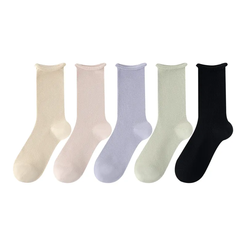 XXLLG Mid Calf Socks Women's 5 Pack-16