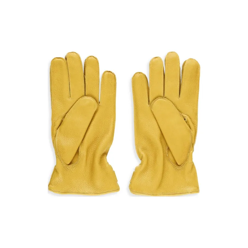 ORCIANI Lambskin Gloves Men's Yellow-1