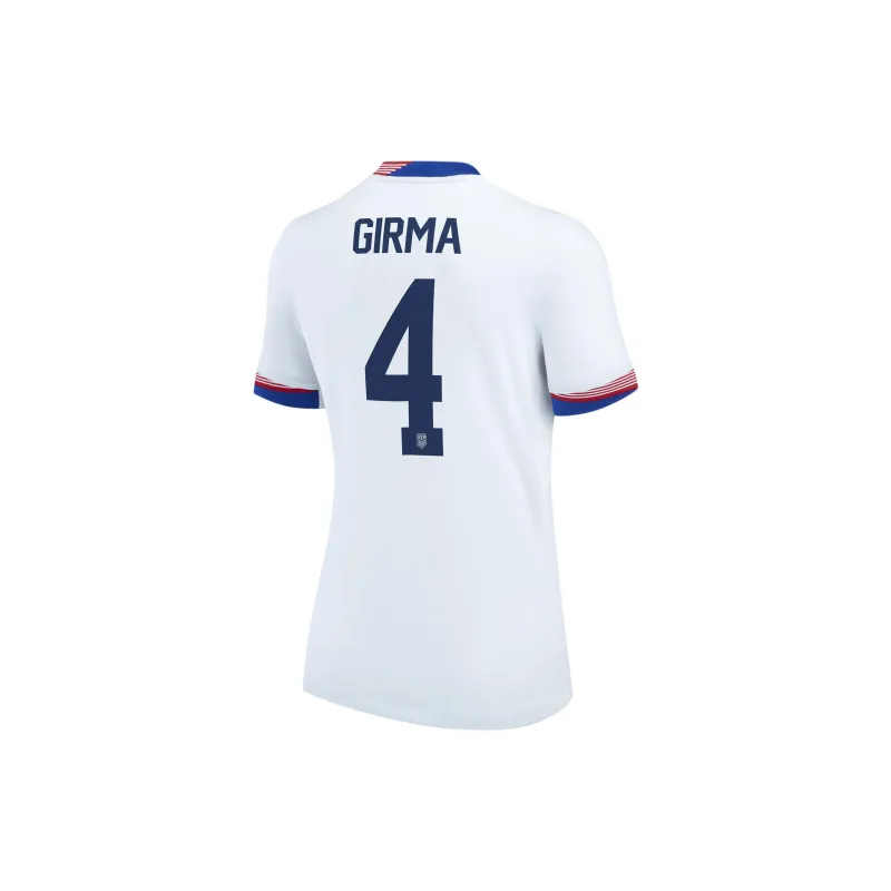 Nike Naomi Girma USWNT 2024 Stadium Away Soccer Jerseys Women's White-1