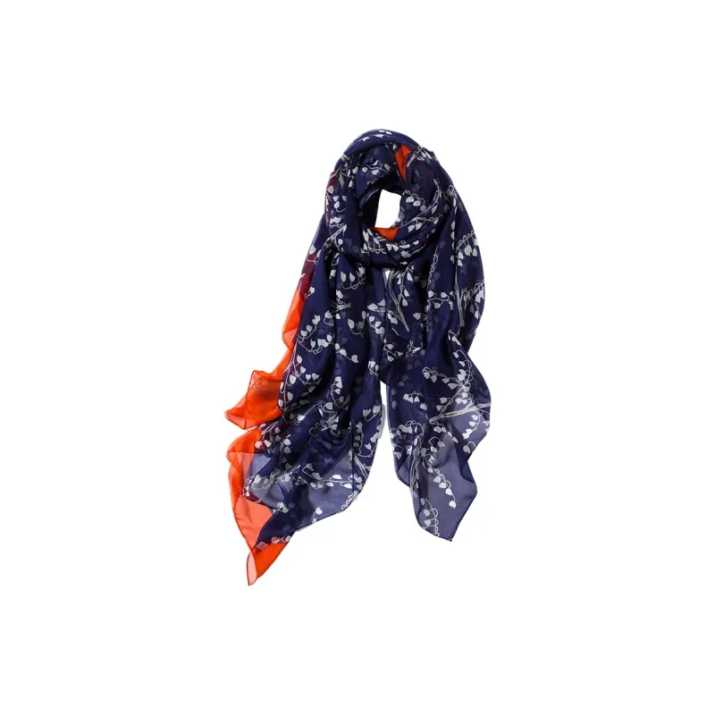 Hang Silk Road 100% Mulberry Silk Silk Scarves Women's-13