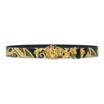 VERSACE La Medusa Reversible Leather Belt