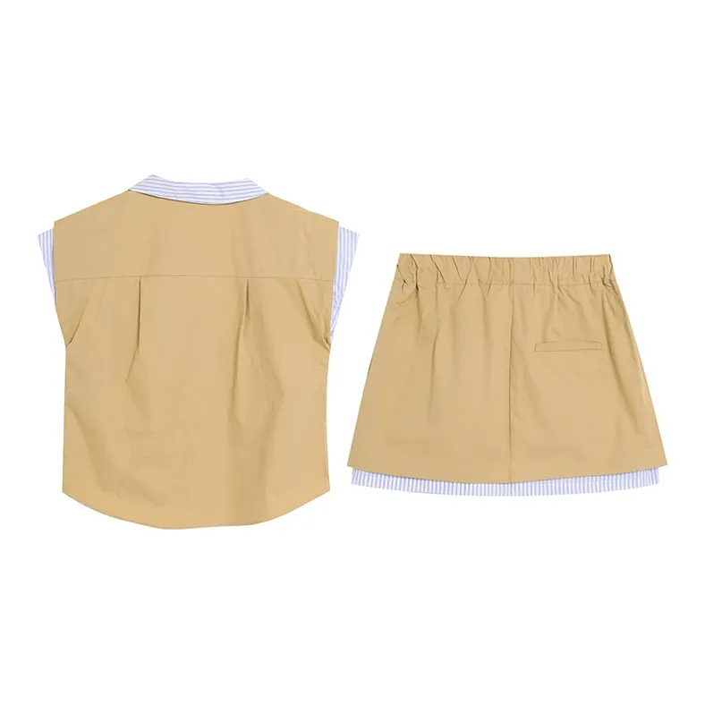 PZHK Two Piece Skirt Sets Women's-3