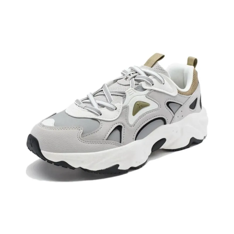 XTEP New Year Collection Slip Resistant Low Top Casual Shoes Men's Gray Green-2