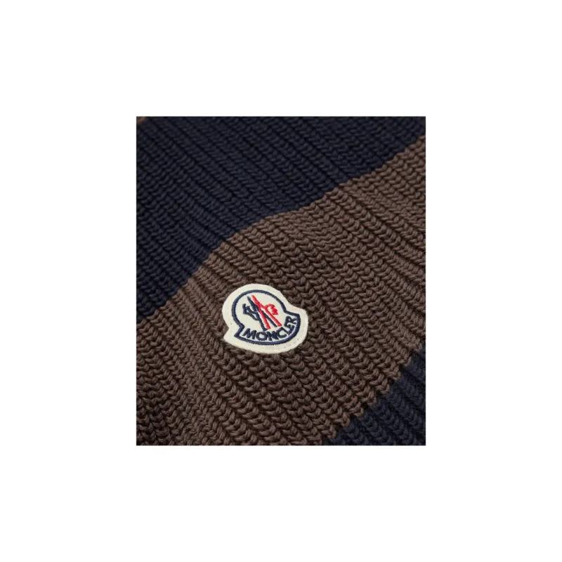 Moncler Knit Scarves Men's Brown-1