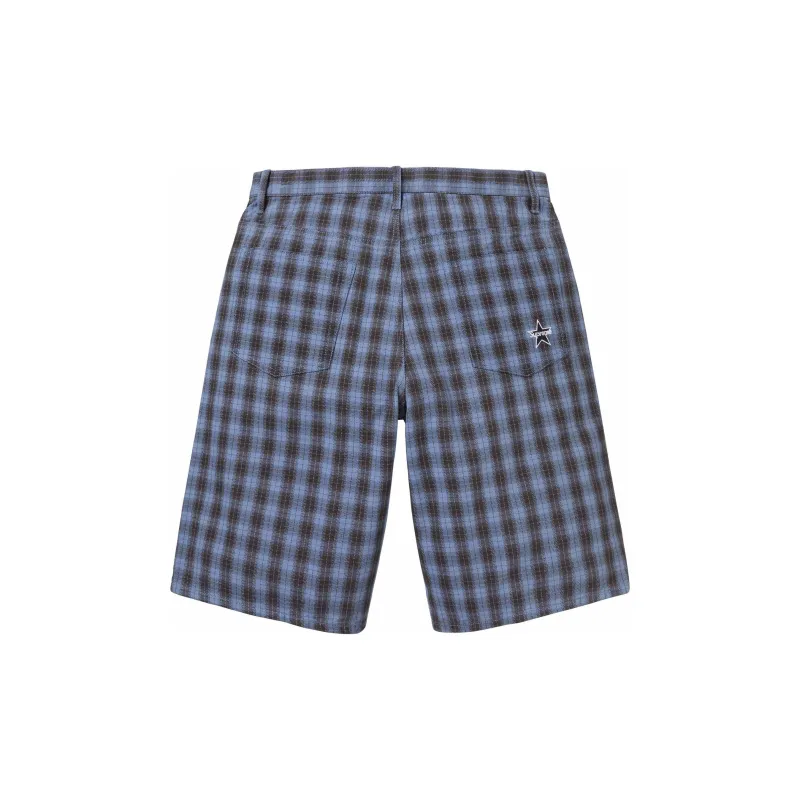 Supreme Plaid Baggy Short-5