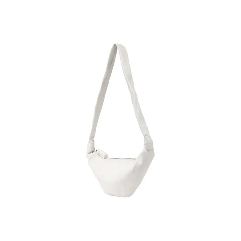 Lemaire Croissant Series Cow Leather Croissant Bag Croissant Bag Croissant Bag Crossbody Bag, Shoulder Bag Unisex White-3