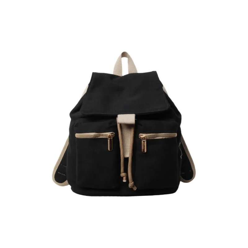 GEERDUN Fabric Backpack Women's Green/Pink/Black/Khaki-3