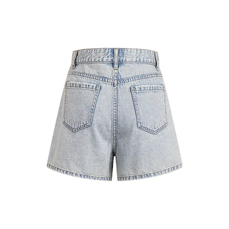 A21 Denim Shorts Women's Blue White-1