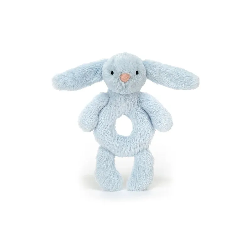 JELLYCAT Bunny Collection Bashful Blue Rabbit Bell Dolls Plush Doll 18CM High-3