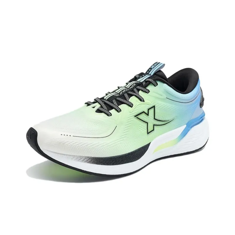 China Post x XTEP Shock Absorbers Low Top Running Shoes Men's Green Blue-1