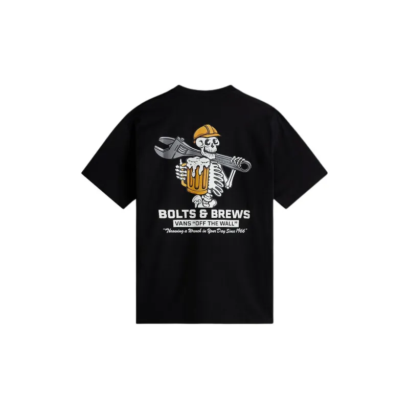 Vans Wrenched T Shirts Men Black-1