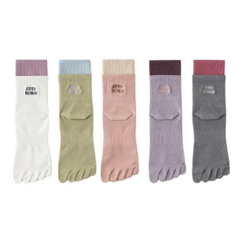 MIIOW Mid Calf Socks Women's 5 Pack