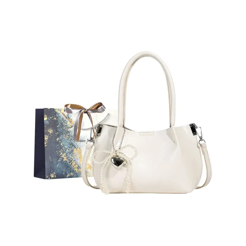 Iman's House PU Shoulder Bag Women's Silver/Ecru/Coffee/Black-5