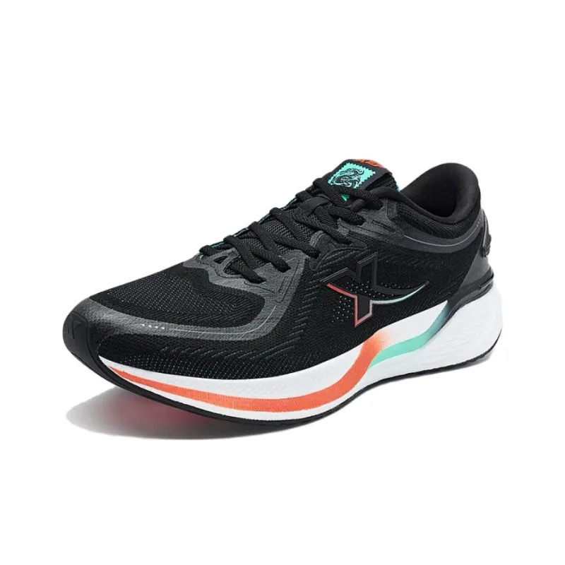 China Post x XTEP Shock Absorbers Low Top Running Shoes Men's Black Orange Blue-1