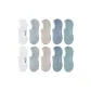 10 Pack (2 Light Blue+2 Aqua Green+2 Khaki+2 Light Gray+2 White)