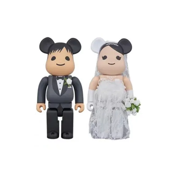 Bearbrick Greeting Marriage Plus Black/White-3