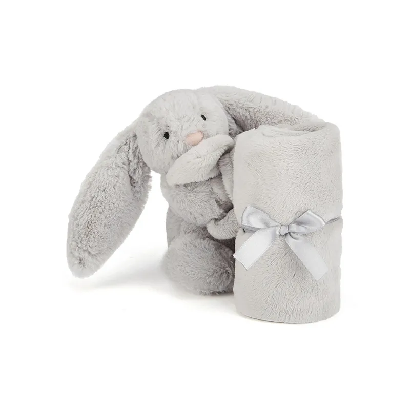 JELLYCAT Personalised Bashful Silver Bunny Soother-3