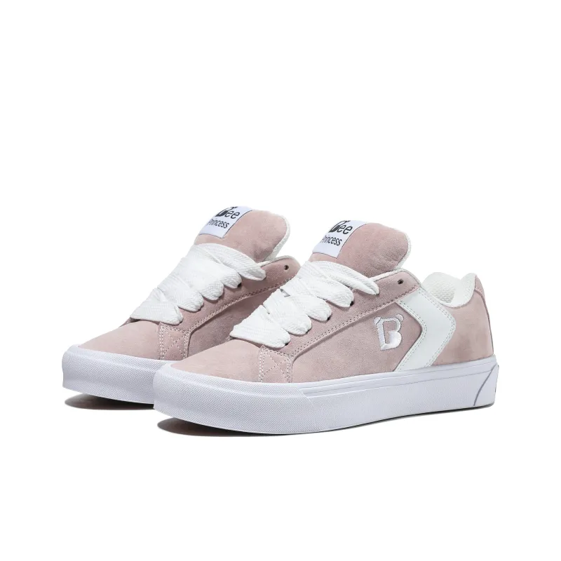 Princess Bee Anti Slip Wear Resistant Low Top Skateboard Shoes Women's Peach Pink-2