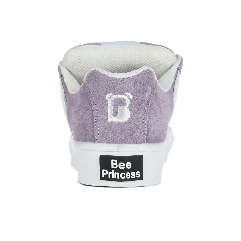 Princess Bee Anti Slip Wear Resistant Low Top Skateboard Shoes Women's Lilac-4