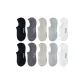 10-Pack (2 Black+2 Dark Gray+2 Khaki+2 Light Gray+2 White)
