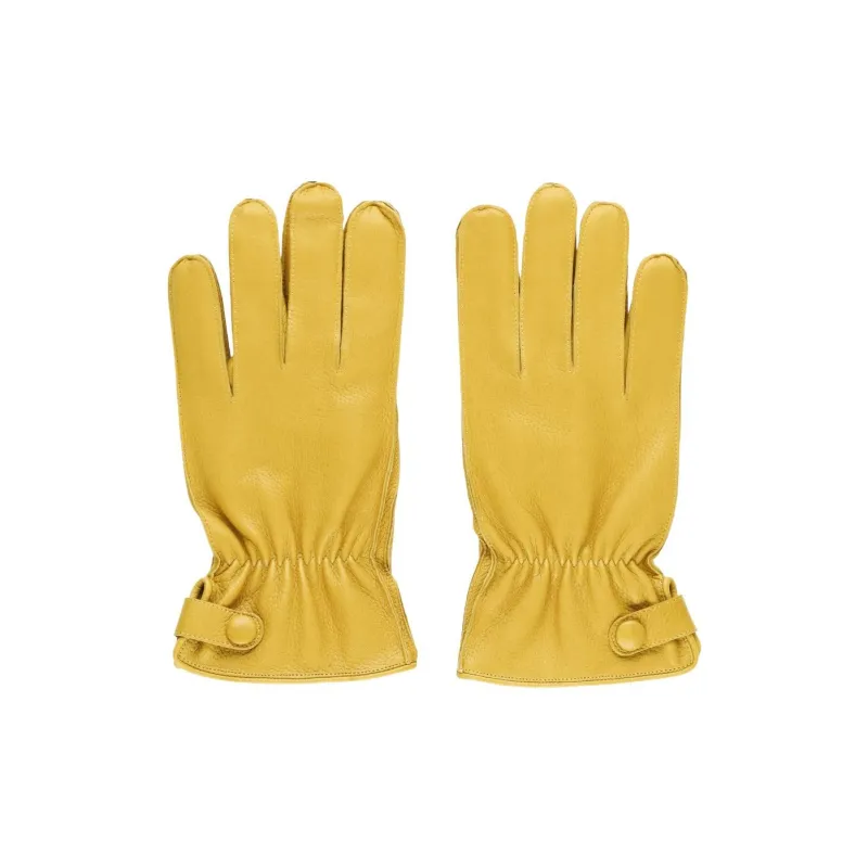 ORCIANI Lambskin Gloves Men's Yellow-0