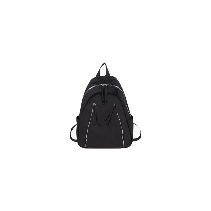 GEERDUN Fabric Backpack Regular Women's Black/White/Blue-0