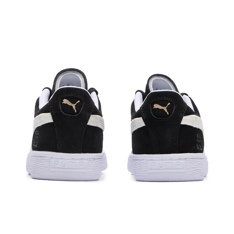 PUMA Suede Forever Dance Anti Slip And Wear Resistant Lightweight Low Top Skateboard Shoes Unisex Black-4