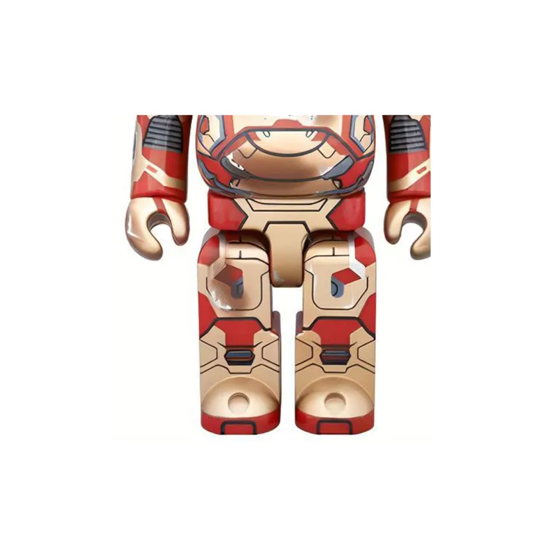 Bearbrick Iron Man Mark Xlii Damaged Ver. Gold-1