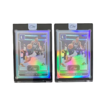 PANINI 2022 23 OneandOne Mavericks Christian Wood 02/40+13/40 Blue Folded Star Card Condition Passed Sports Cards 2 Pcs