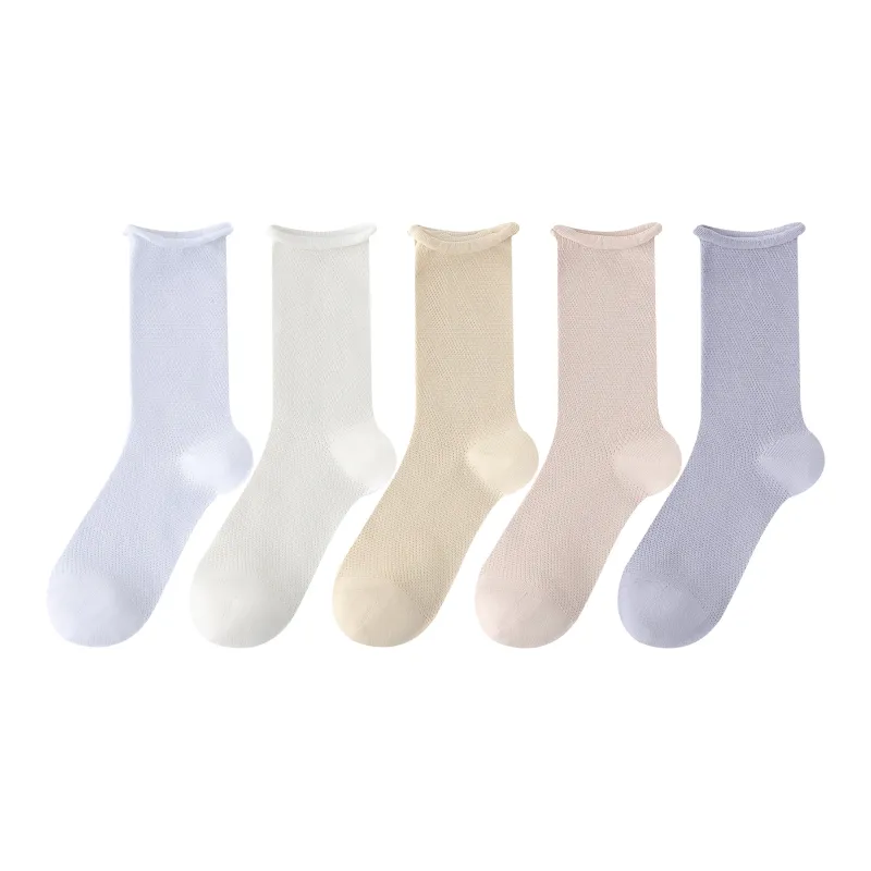 XXLLG Mid Calf Socks Women's 5 Pack-4